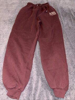 Nasty Gal Maroon Sweatpants